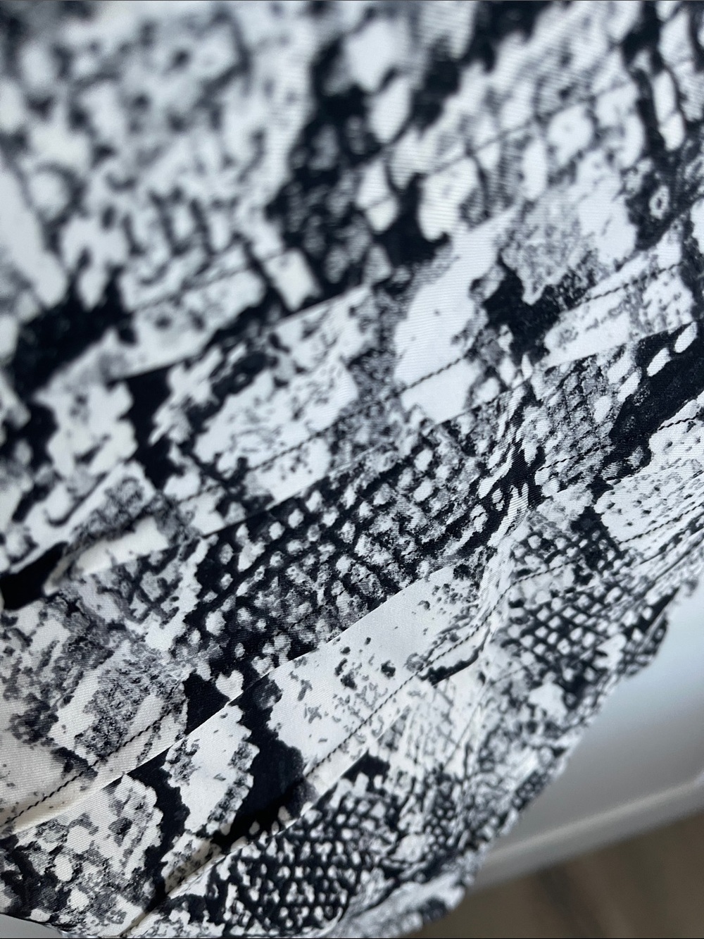 Calvin Klein Black and White Snake-Print Swimsuit - Picture 3 of 5